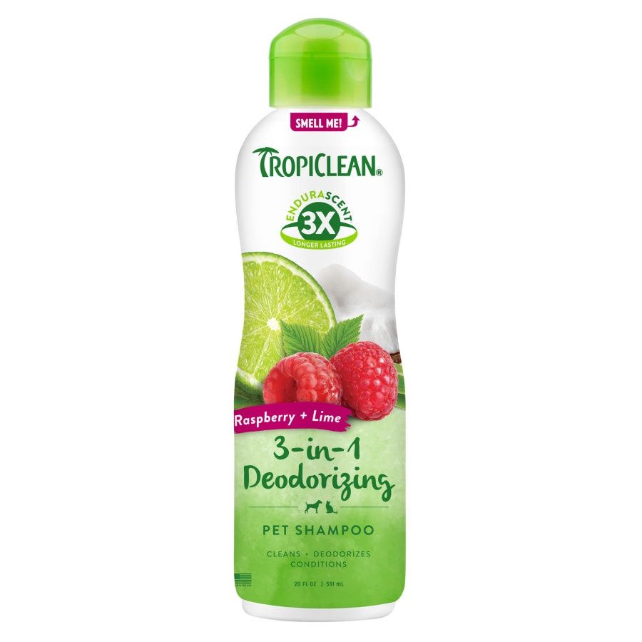 TropiClean EnduraScent Shampoo, 20oz, Scent: Raspberry Line