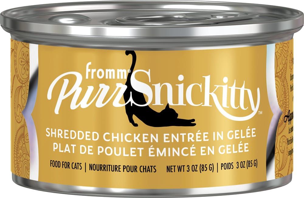 Fromm PurrSnickitty Shredded Chicken Entrée in Gelée, 3oz