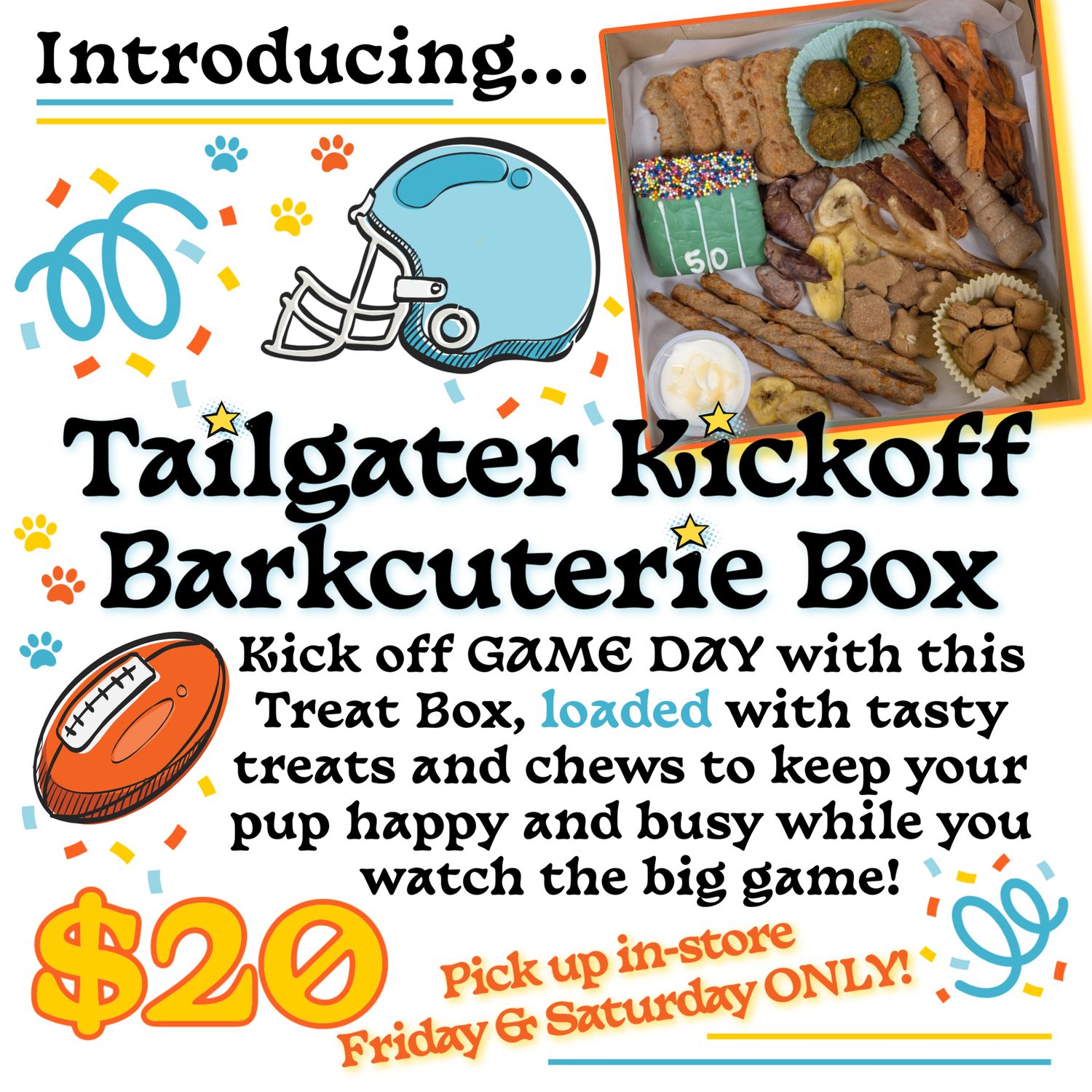 Tailgater Kickoff Barkcuterie Box