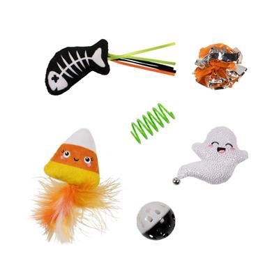 PetShop Sweet Treats, Spooky Feats Cat Toy Set, 6pk