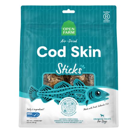 Open Farm Air Dried Cod Sticks, 4.9oz