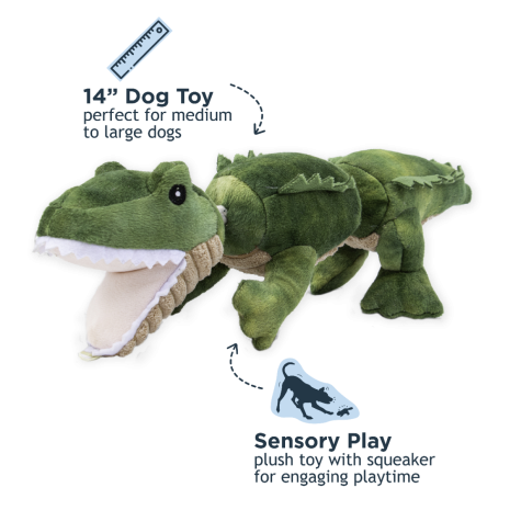 TT Jointed Shake Play Dog Toy, Style: Alligator