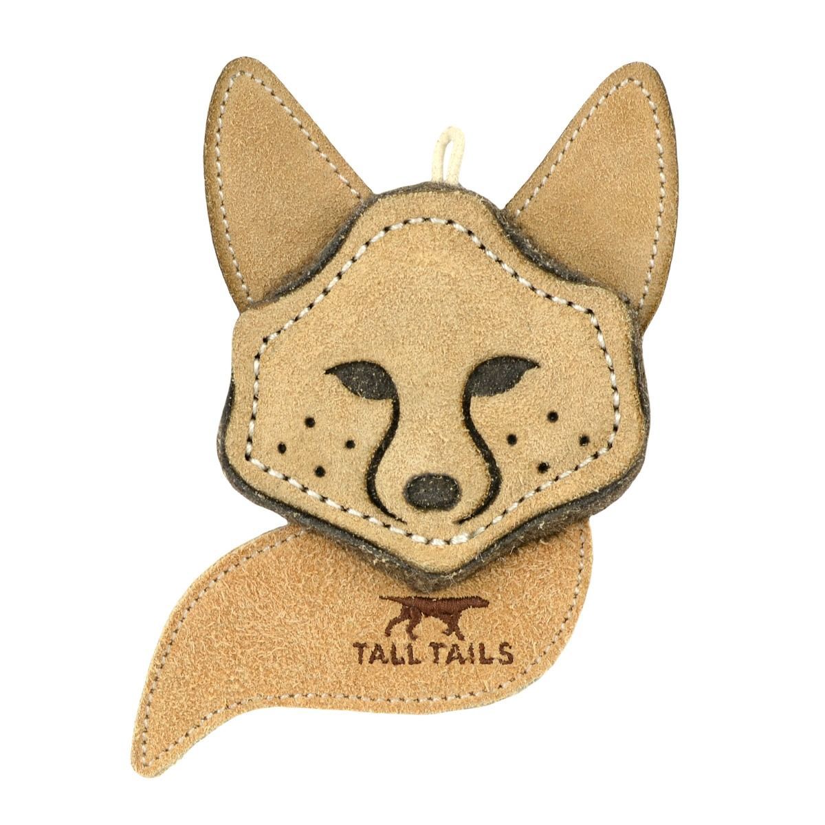 Tall Tails Scrappy Fox Leather Toy