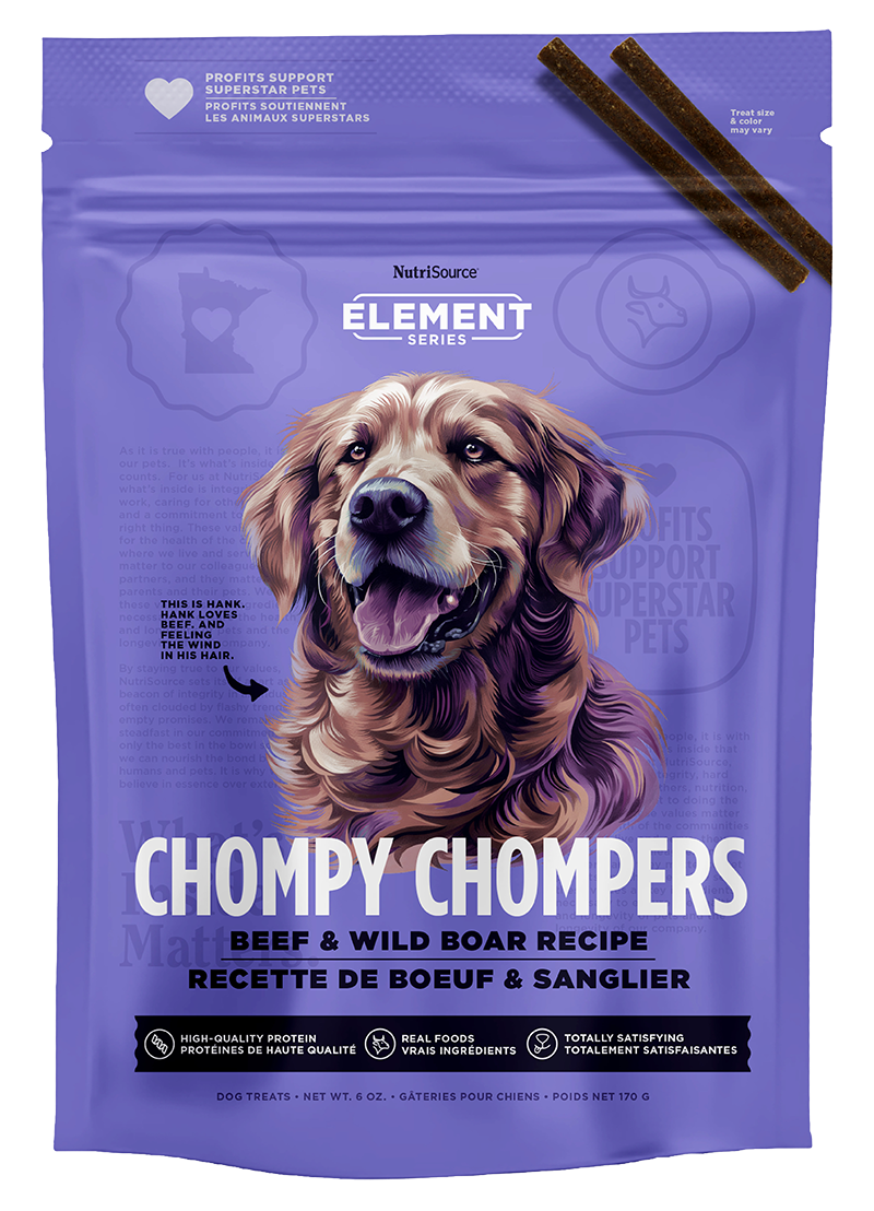 NutriSource Chompy Chompers, 6oz, Protein: Beef &amp; Wild Boar