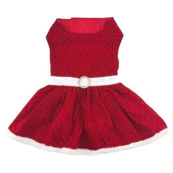 DD Red Velvet Sparkle Dress