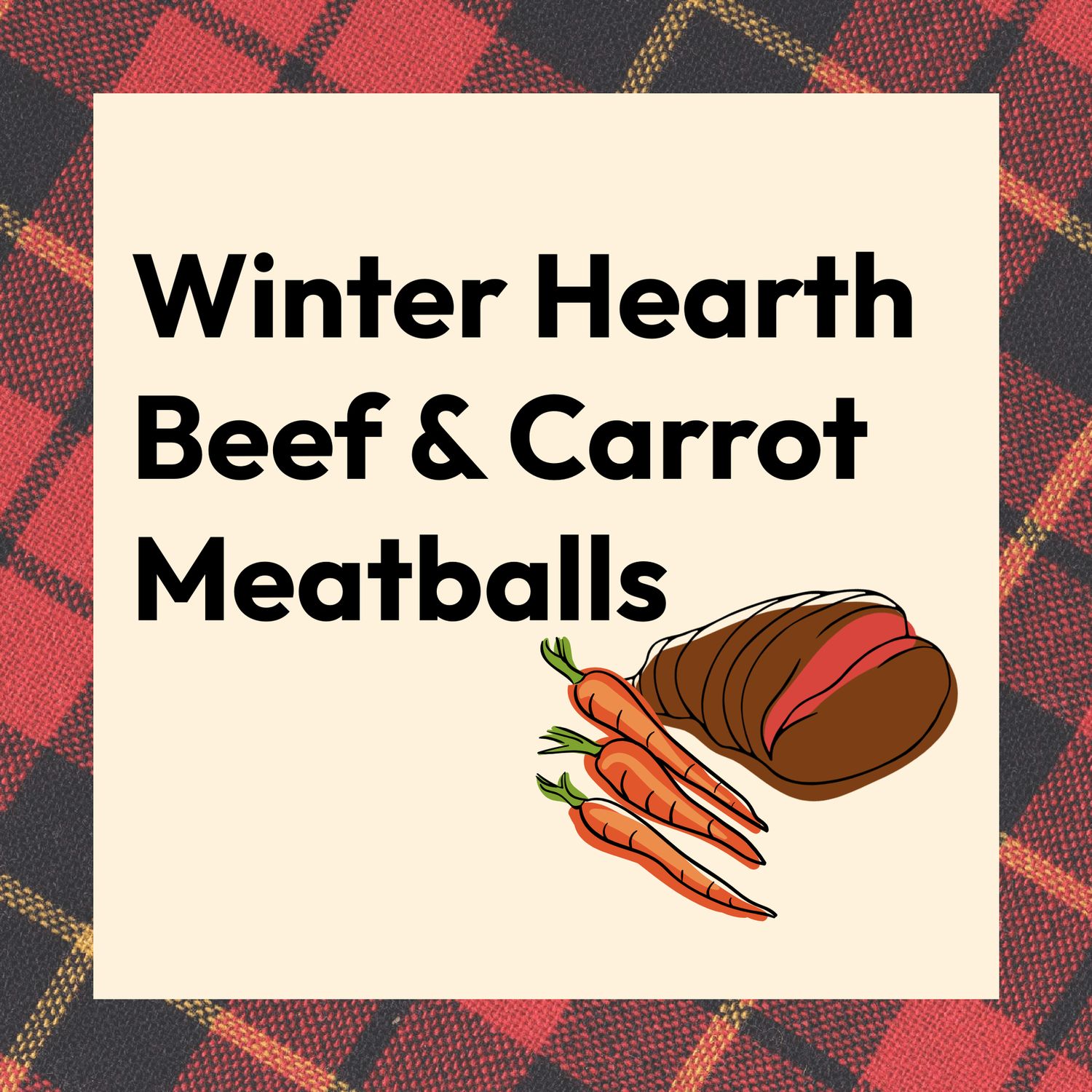 Winter Hearth Beef &amp; Carrot Meatballs