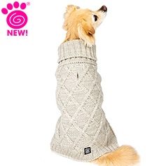 Crisscross Turtleneck Sweater, Gray