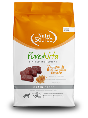 Pure Vita Limited Ingredient Dog - Venison &amp; Red Lentils