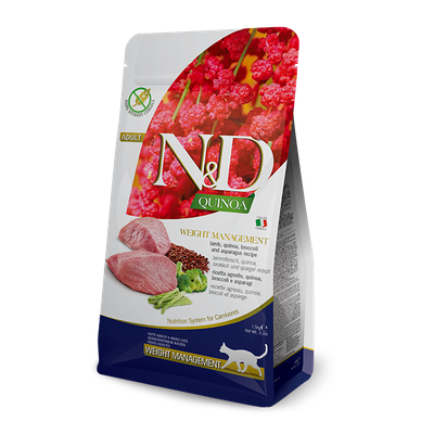 Farmina Cat N&amp;D Quinoa Adult: Weight Management, Lamb