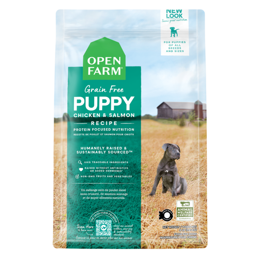 Open Farm Grain Free Puppy, Chicken &amp; Salmon, Size: 22lb