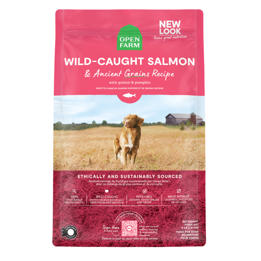 Open Farm Dog, Wild-Caught Salmon &amp; Ancient Grain, Size: 4lb
