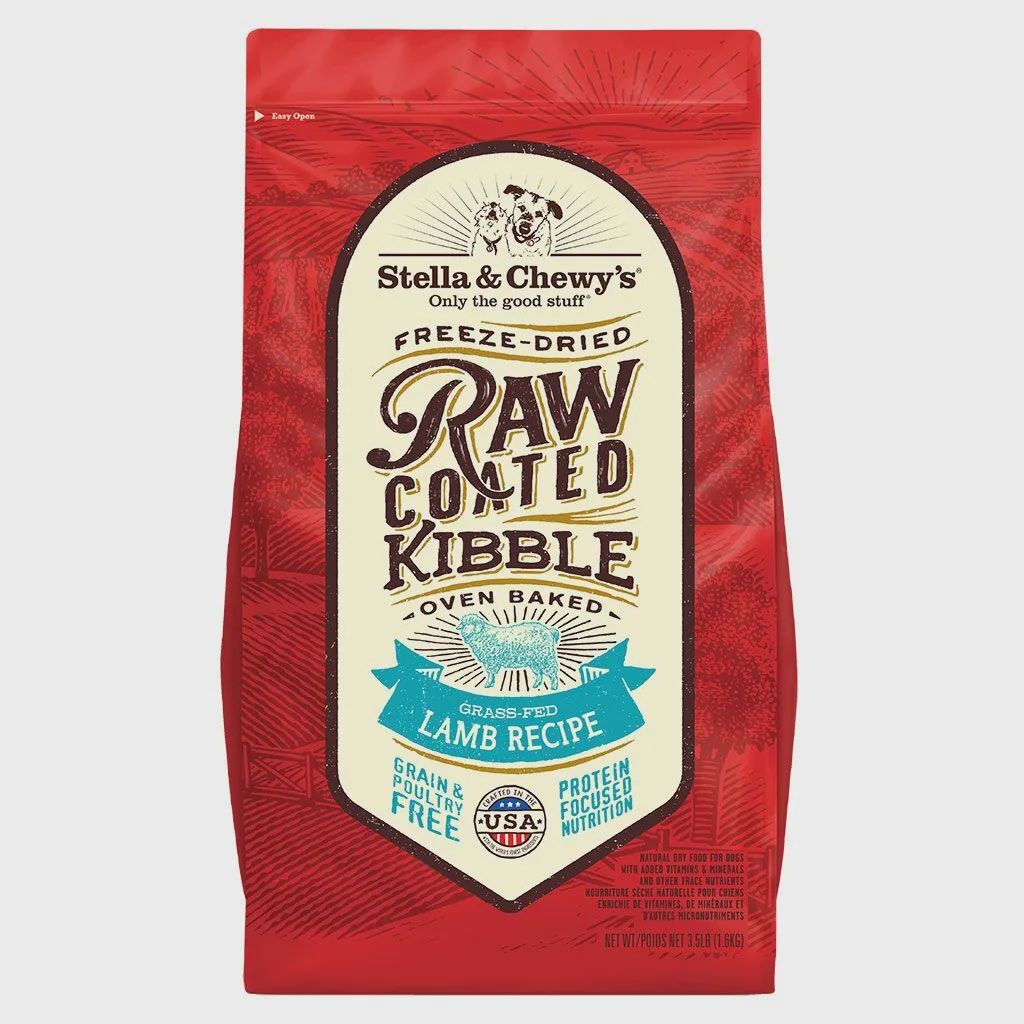 Stella &amp; Chewy's Raw Coated - Grain Free Grass-Fed Lamb, Size: 22lb