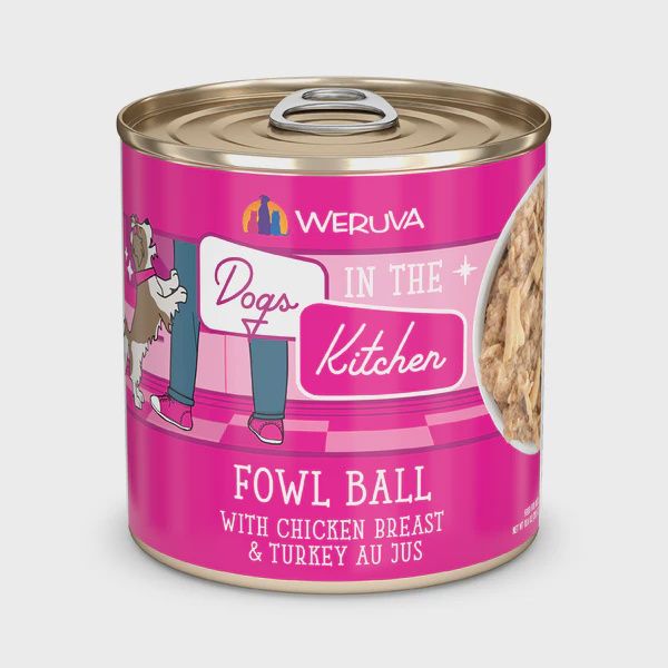 Weruva Dogs in the Kitchen Can, 10oz, Recipe: Fowl Ball