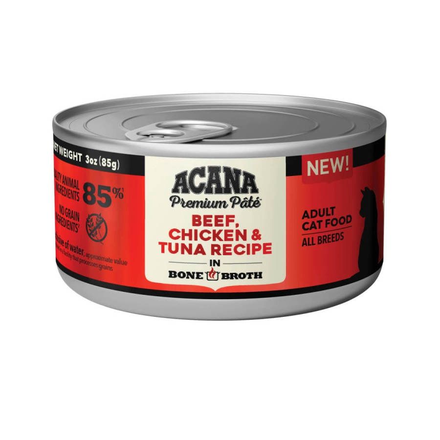 Acana Cat Premium Pâté, 3oz, Recipe: Beef, Chicken, &amp; Tuna