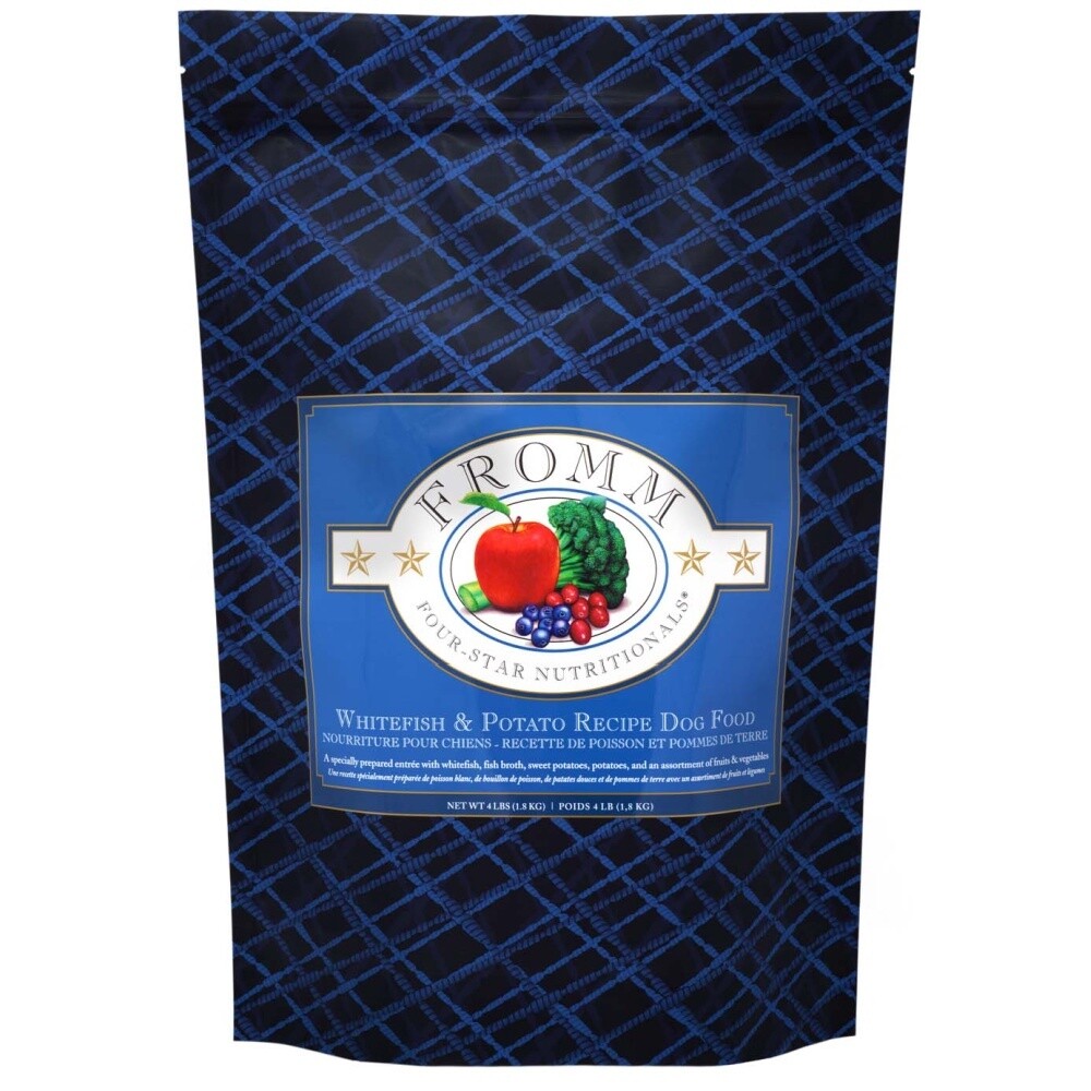 Fromm Four-Star Dog Food - Whitefish &amp; Potato, Size: 4lb