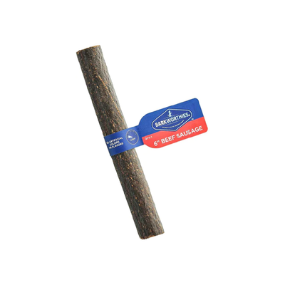 Barkworthies Beef Sausage, 6" *