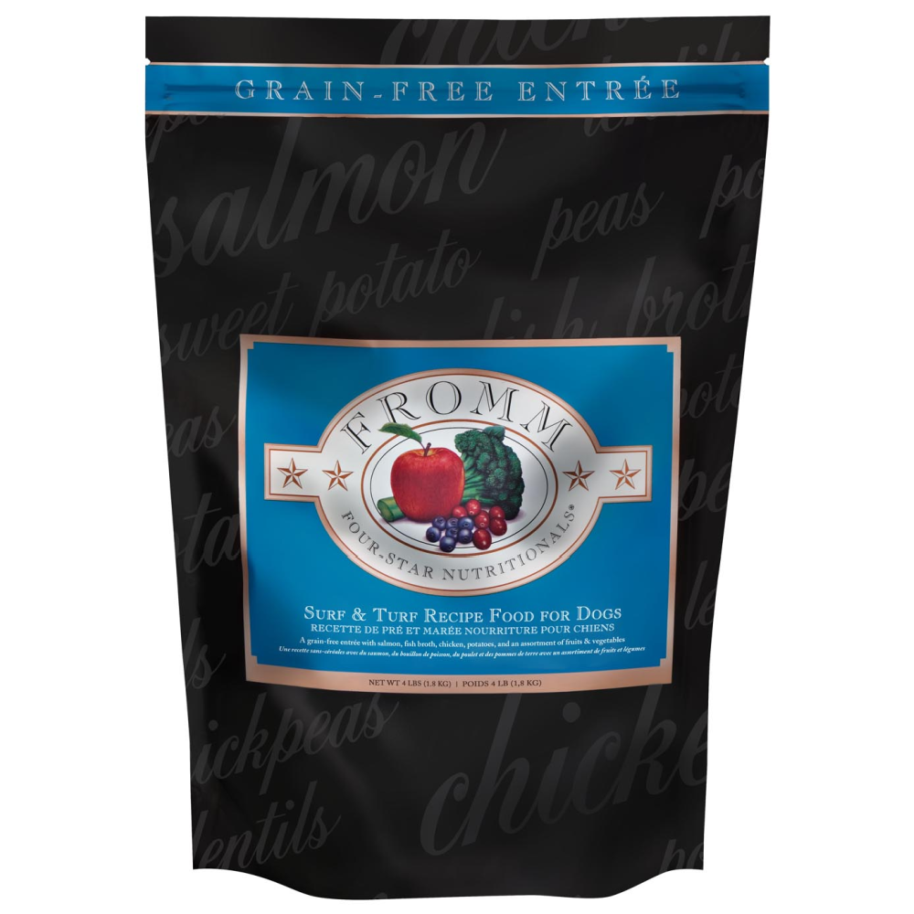 Fromm Four-Star Dog Food - Surf &amp; Turf, Size: 4lb