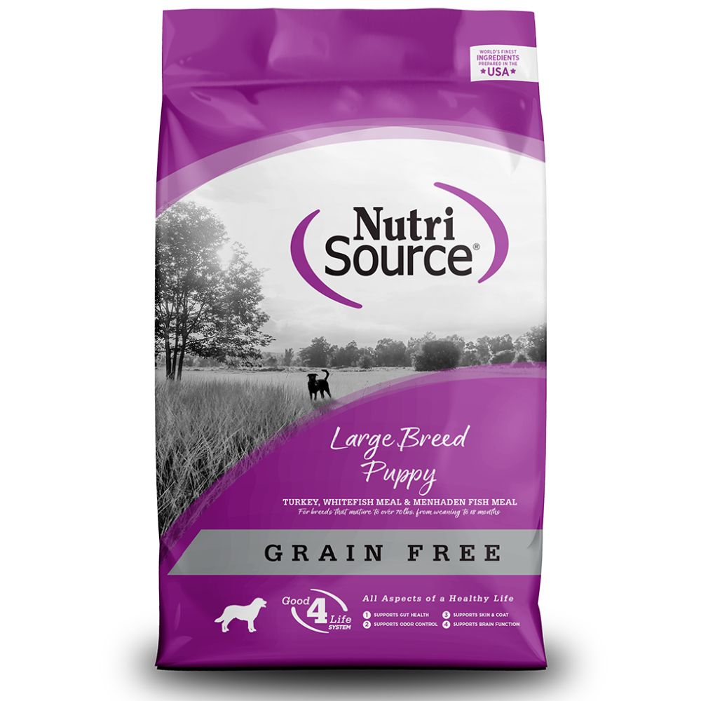 Nutrisource Grain Free Large Breed Puppy, Turkey &amp; Fish, Size: 5lb