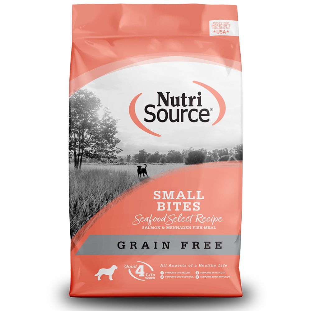 Nutrisource Grain Free Small Bites, Seafood Select, Size: 12lb