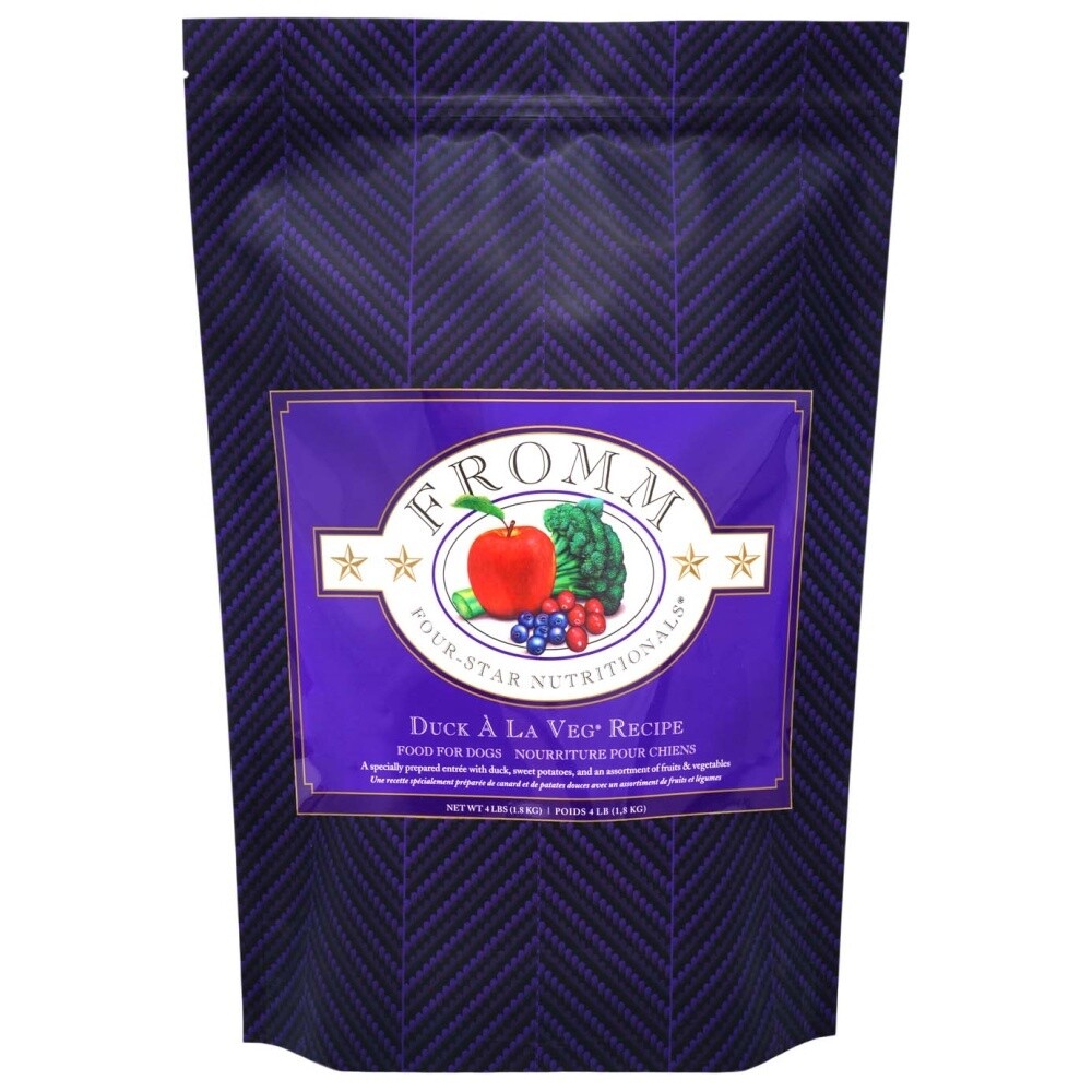 Fromm Four-Star Dog Food - Duck À La Veg, Size: 4lb