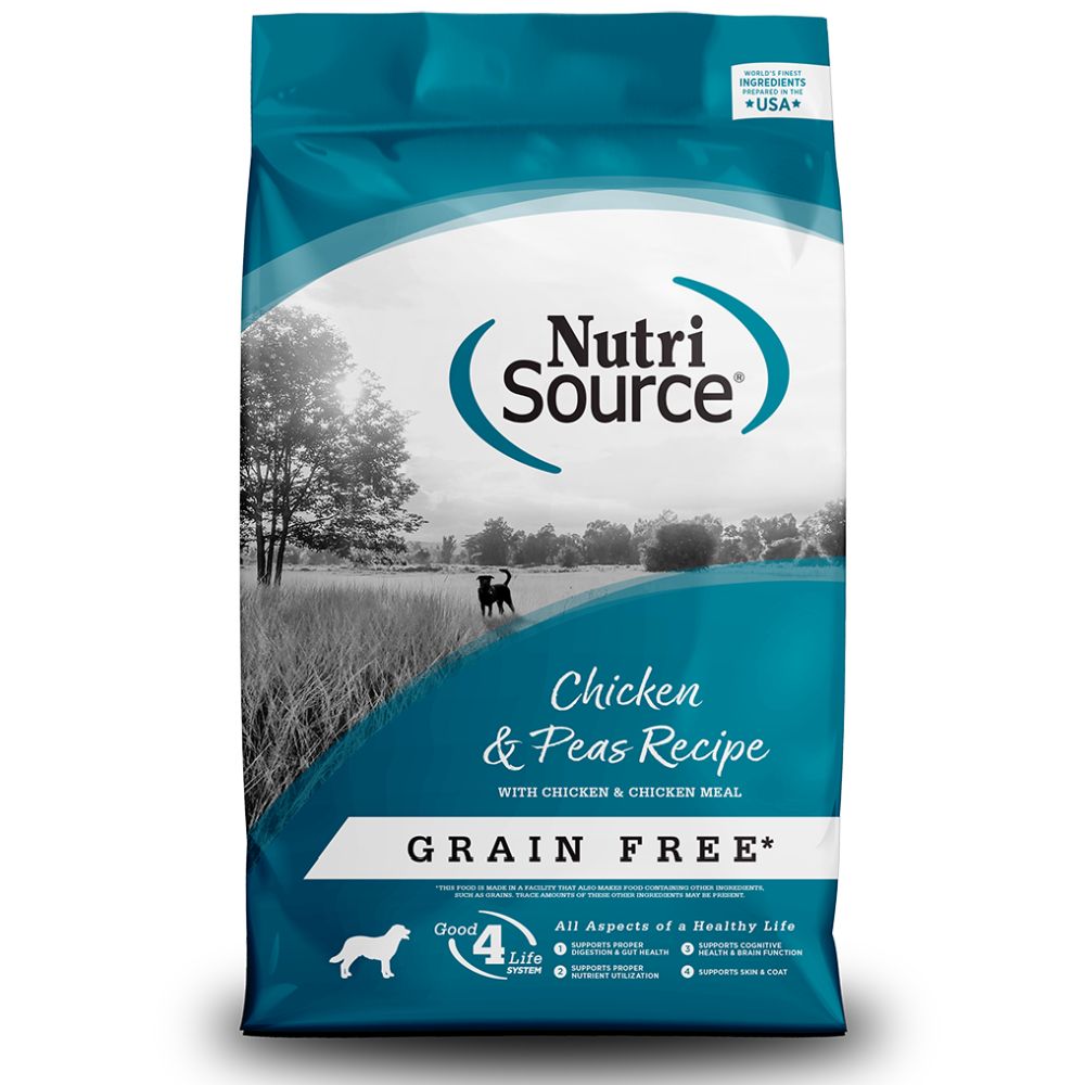 Nutrisource Grain Free, Chicken &amp; Peas, Size: 12lb
