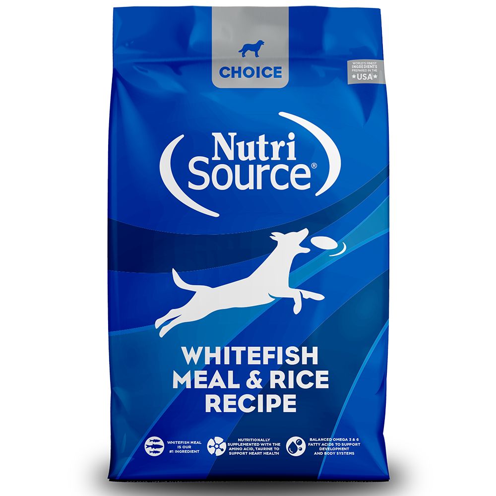 Nutrisource Choice, Whitefish &amp; Rice, Size: 40lb