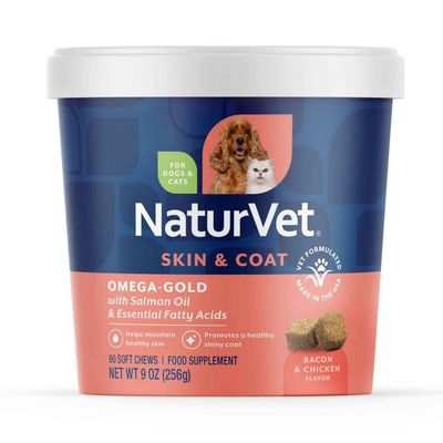 NaturVet Soft Chews - Omega-Gold + Salmon Oil