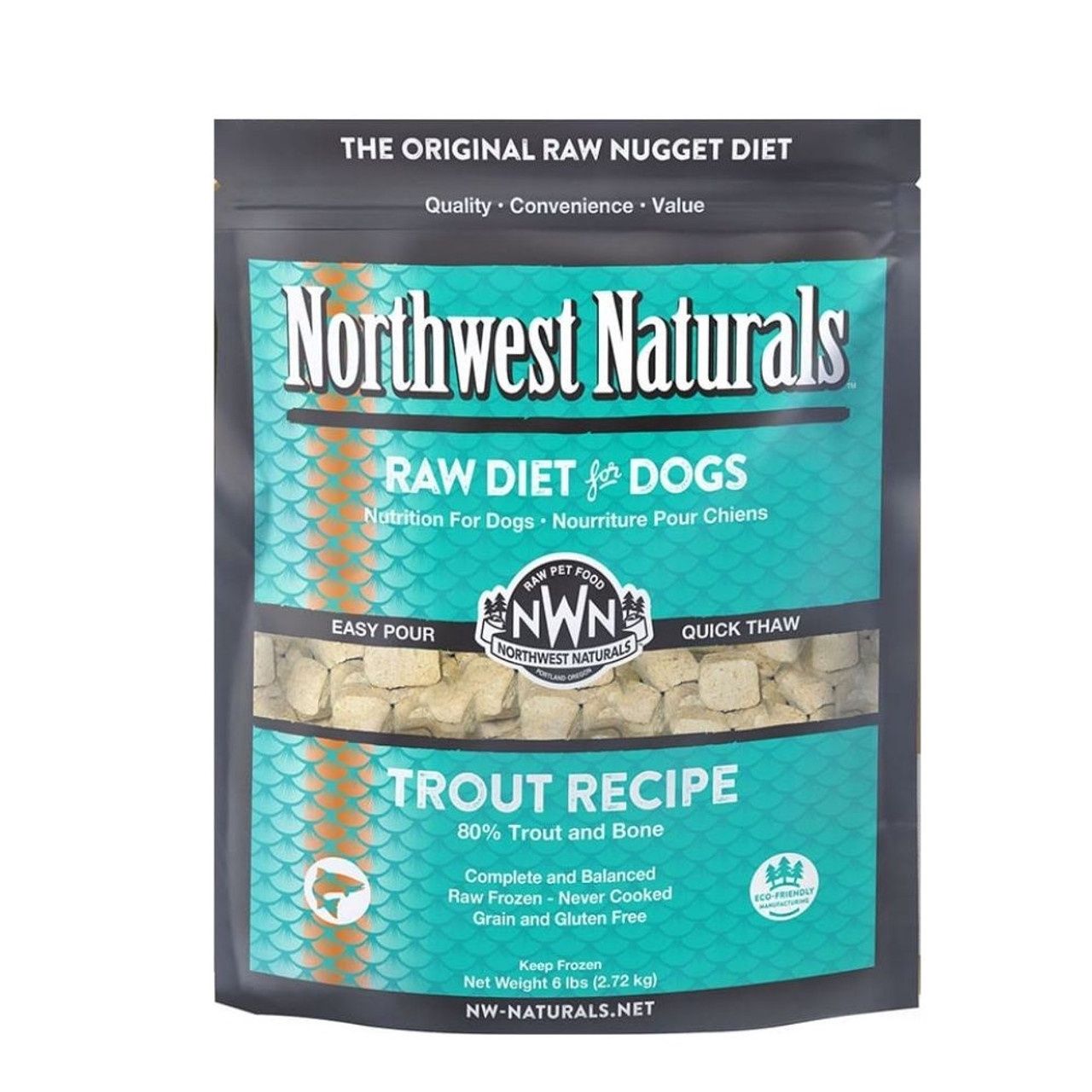 NWN Raw Frozen Nuggets - Trout, Size: 6lb