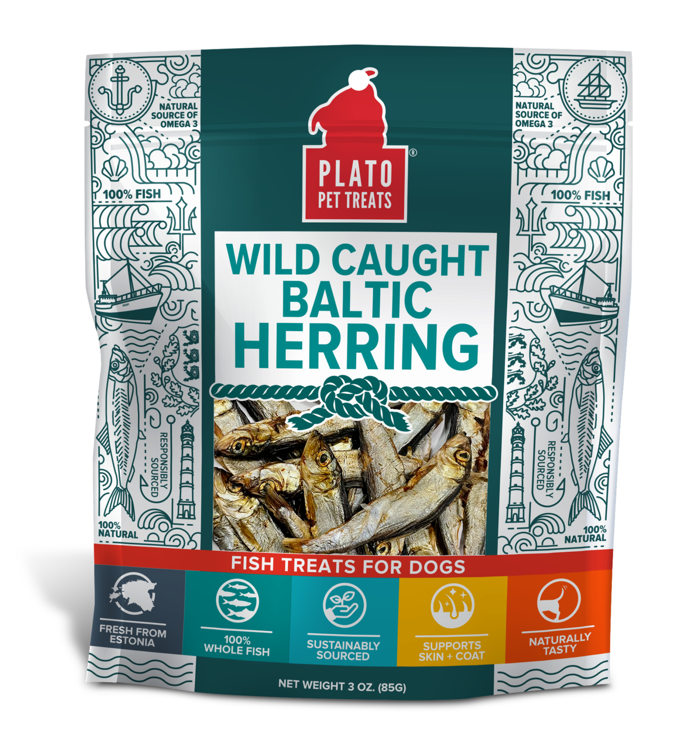 Plato Wild Caught, Fish: Baltic Herring, Size: 3oz