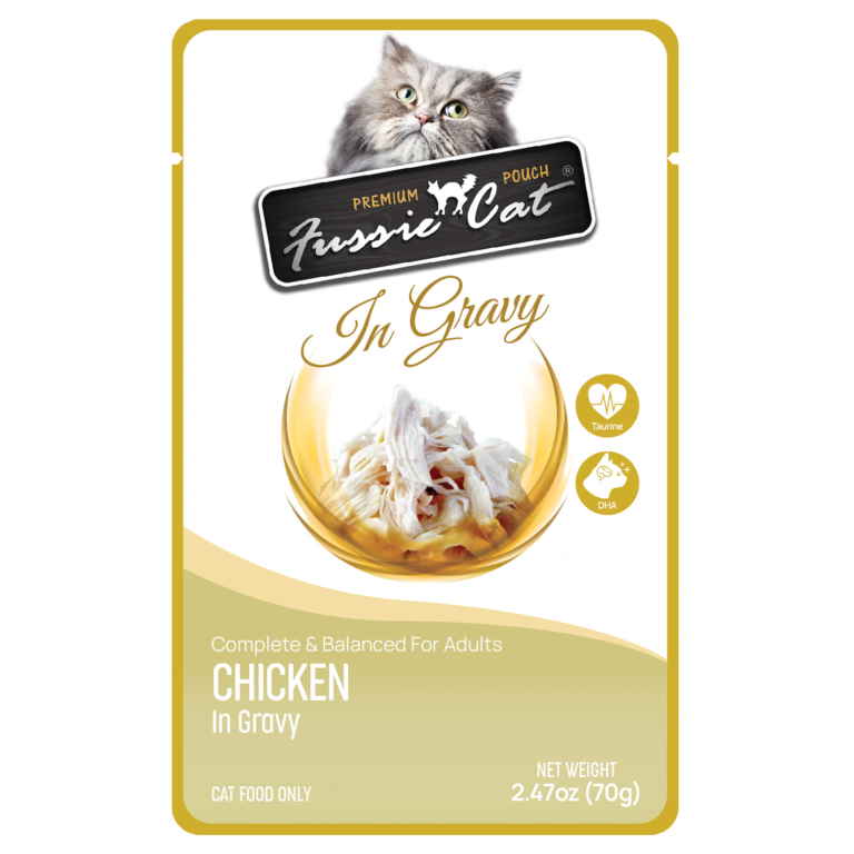 Fussie Cat Premium Gravy Pouch, 2.47oz, Recipe: Chicken