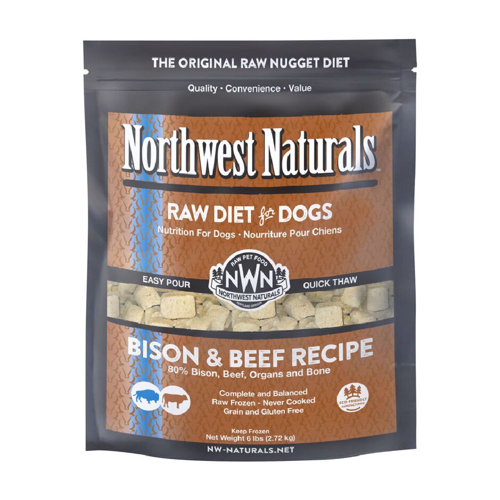 NWN Raw Frozen Nuggets - Bison &amp; Beef, Size: 6lb