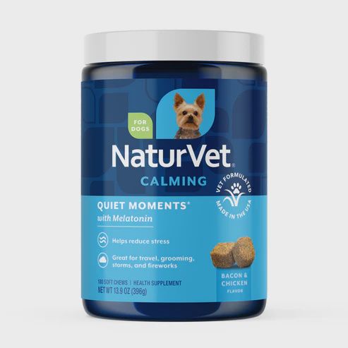 NaturVet Soft Chews - Quiet Moments + Melatonin, Size: 180ct