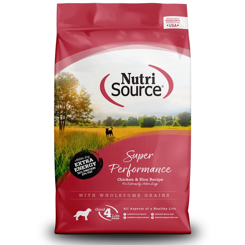 Nutrisource Super Performance, Chicken &amp; Rice, Size: 40lb