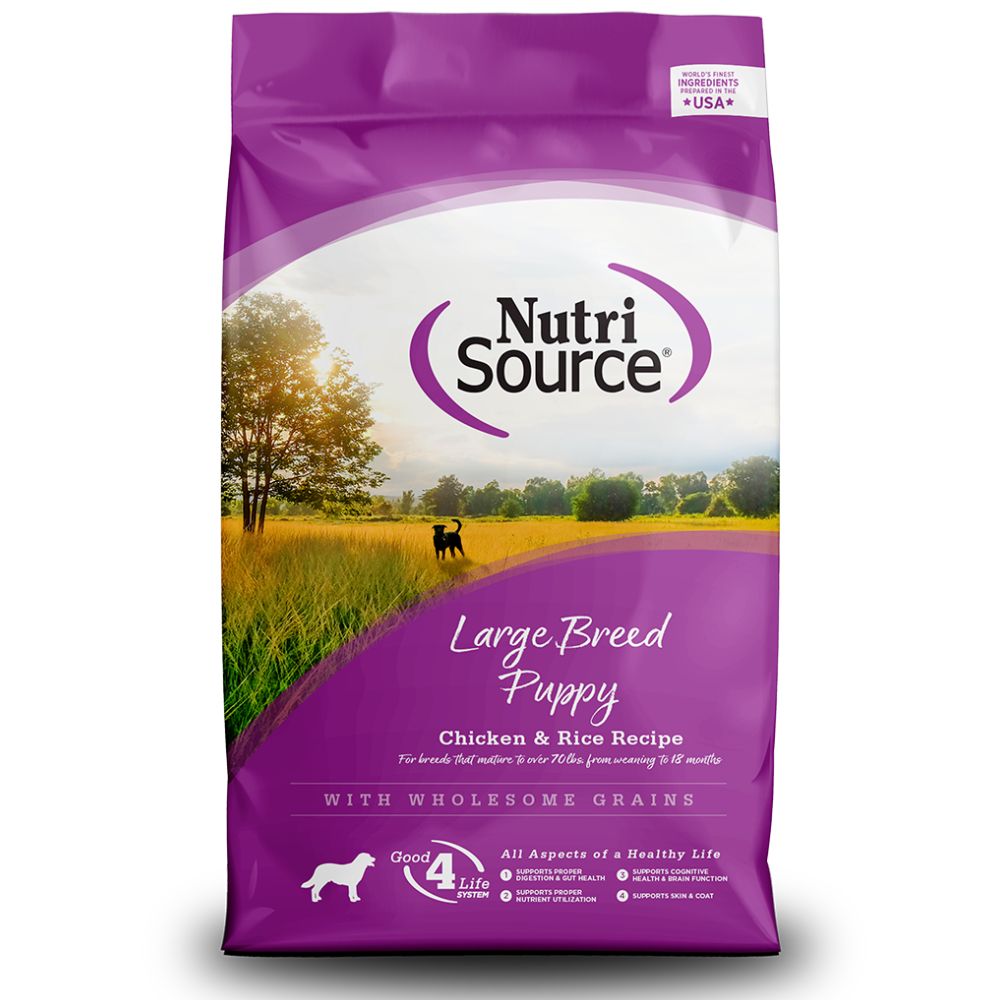 Nutrisource Large Breed Puppy, Chicken &amp; Rice, Size: 15lb