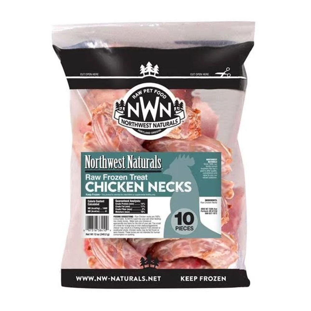 NWN Raw Frozen Necks, Protein: Chicken Necks, 10ct