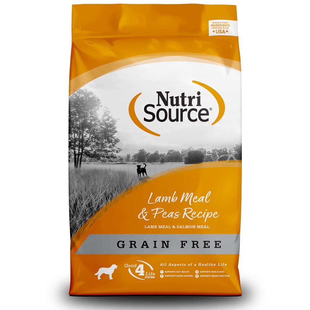 Nutrisource Grain Free, Lamb &amp; Peas, Size: 26lb
