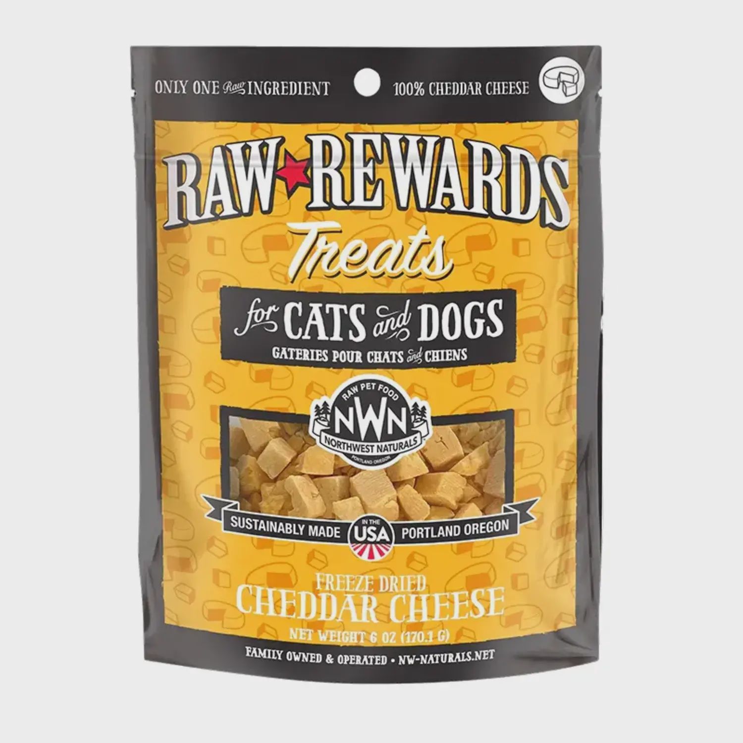 NWN Freeze-Dried Treats, Flavor: Cheddar Cheese, 6oz