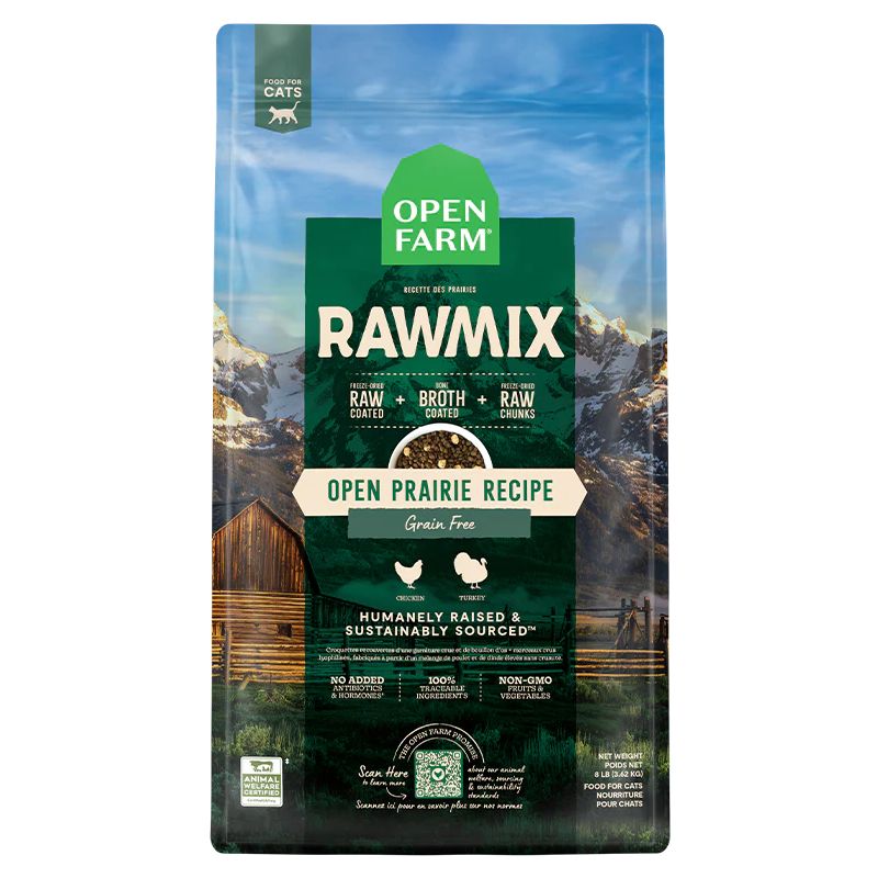 Open Farm Cat Grain Free RawMix, Open Prairie, Size: 2.25lb