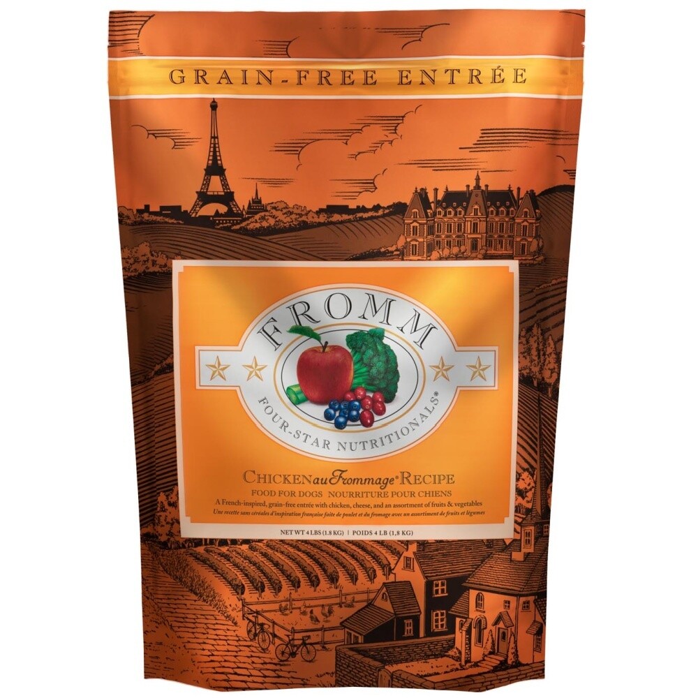 Fromm Four-Star Dog Food - Chicken au Frommage, Size: 4lb