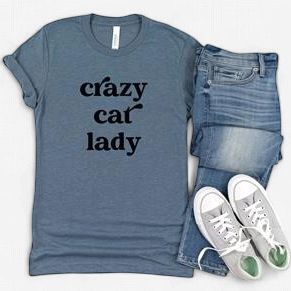 HK9 T-Shirt, Crazy Cat Lady