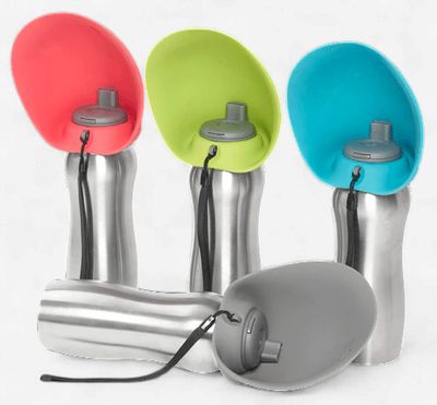 Messy Mutts Travel Water Bottle &amp; Bowl