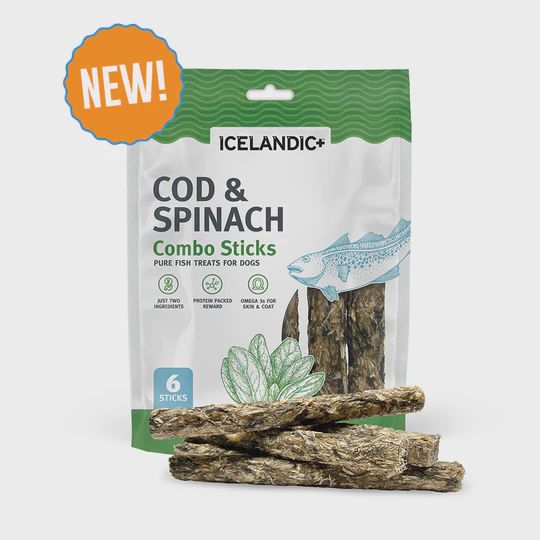 Icelandic+ Combo Sticks, 2.12oz, Recipe: Cod &amp; Spinach