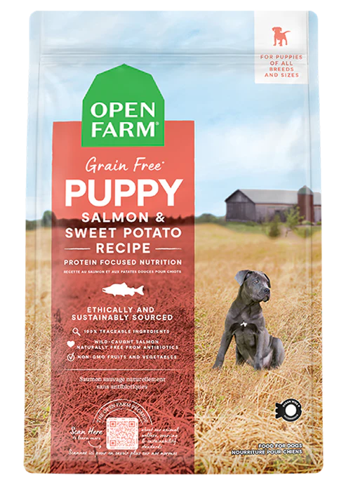 Open Farm Grain Free Puppy, Salmon, Size: 22lb
