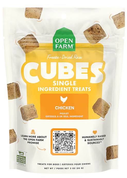 Open Farm Freeze-Dried Cubes, Protein: Chicken