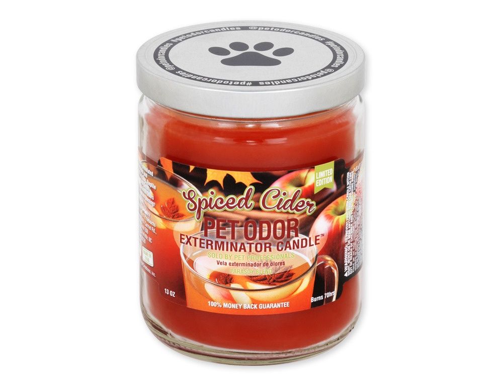 Pet Odor Exterminator Candle - Fall Collection, Scent: Spiced Cider