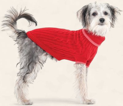 EP Red Classic Cable Sweater