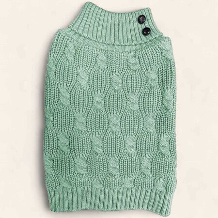 EP Sage Textured Cable Sweater