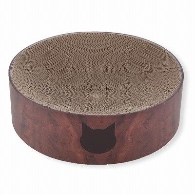 Necoichi Cozy Cat Scratcher Bowl, Color: Dark Cherry