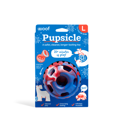 Woof Red, White, &amp; Blue Tie Dye Pupsicle