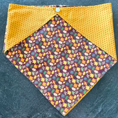 Brit + Bear Fall Dots &amp; Leaves Bandanna